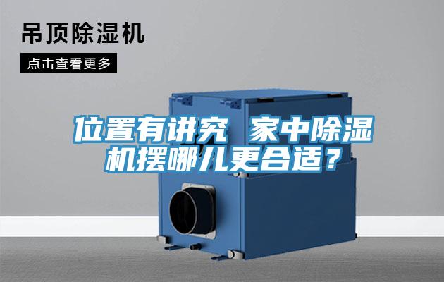 位置有講究 家中除濕機(jī)擺哪兒更合適？