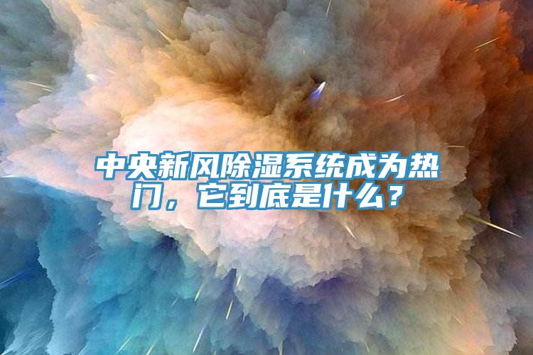 中央新風(fēng)除濕系統(tǒng)成為熱門，它到底是什么？