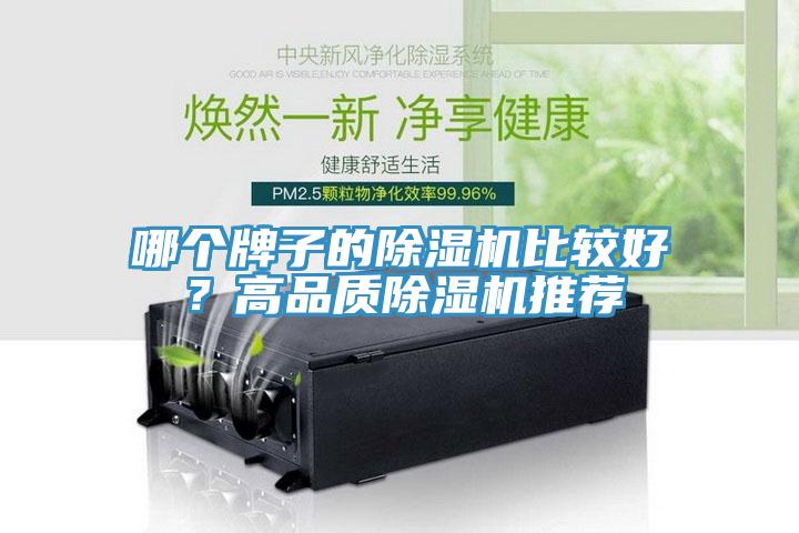 哪個牌子的除濕機比較好？高品質除濕機推薦